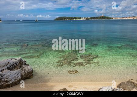 Die Erholung an der Adria, Mai-Wochenende in Kroatien, Besuch von Rovinj auf der istrischen Halbinsel Stockfoto