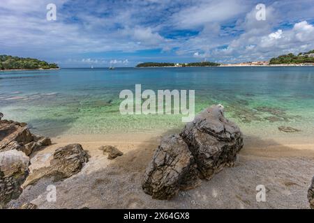 Die Erholung an der Adria, Mai-Wochenende in Kroatien, Besuch von Rovinj auf der istrischen Halbinsel Stockfoto