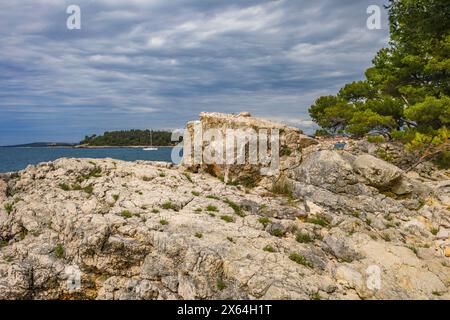 Die Erholung an der Adria, Mai-Wochenende in Kroatien, Besuch von Rovinj auf der istrischen Halbinsel Stockfoto