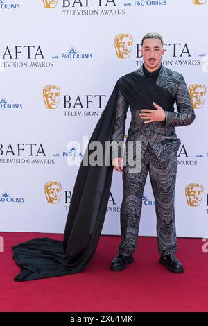 London, Großbritannien. Mai 2024. LONDON, VEREINIGTES KÖNIGREICH - 12. MAI 2024: Kyron Hamilton nimmt am 12. Mai 2024 an den BAFTA Television Awards mit P&O Cruises in der Royal Festival Hall in London Teil. (Foto: Wiktor Szymanowicz/NurPhoto) Credit: NurPhoto SRL/Alamy Live News Stockfoto