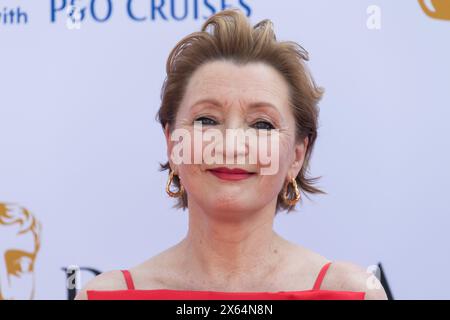 London, Großbritannien. Mai 2024. LONDON, VEREINIGTES KÖNIGREICH - 12. MAI 2024: Lesley Manville nimmt am 12. Mai 2024 an den BAFTA Television Awards mit P&O Cruises in der Royal Festival Hall in London Teil. (Foto: Wiktor Szymanowicz/NurPhoto) Credit: NurPhoto SRL/Alamy Live News Stockfoto