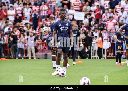 Granada, Granada, Spanien. Mai 2024. Eduardo Camavinga von Real Madrid CF während des Liga-Spiels zwischen Granada CF und Real Madrid CF im Nuevo Los CÃrmenes Stadion am 11. Mai 2024 in Granada, Spanien. (Kreditbild: © José M Baldomero/Pacific Press via ZUMA Press Wire) NUR REDAKTIONELLE VERWENDUNG! Nicht für kommerzielle ZWECKE! Stockfoto