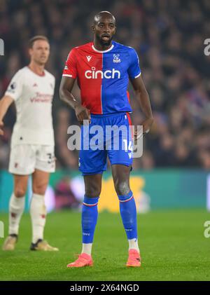 London, Großbritannien. Mai 2024 - Crystal Palace gegen Manchester United - Premier League - Selhurst Park. Jean-Philippe Mateta im Crystal Palace in Aktion. Bildnachweis: Mark Pain / Alamy Live News Stockfoto