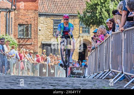 UK. Mai 2024. Rapha Lincoln Grand Prix Rennen 12. Mai 2024 1. Matthew Holmes 3:51:44 2. Adam Lewis (Team Skyline) 4 3. Matthew King (XSpeed United Continental) 9 Credit: Phil Crow/Alamy Live News Stockfoto