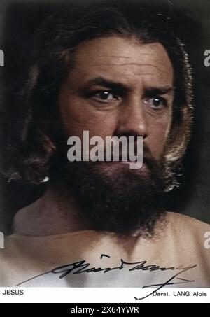 theater / Theater, Passionsspiele, Oberammergau 1934, Jesus Christus (Alois lang), Ansichtskarte, ADDITIONAL-RIGHTS-CLEARANCE-INFO-NOT-AVAILABLE Stockfoto