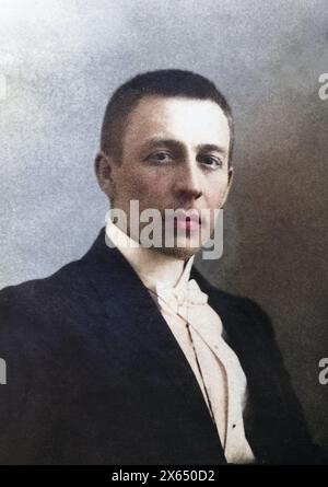 Rachmaninow, Sergei, 1.4.1873 - 28.3,1943, russischer Komponist, Porträt, Foto von Rentz & Schrader, ADDITIONAL-RIGHTS-CLEARANCE-INFO-NOT-AVAILABLE Stockfoto