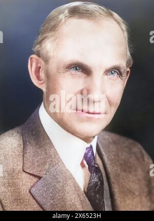 Ford, Henry, 30.7.1863 - 7,4.1947, amerikanischer Konstrukteur und Geschäftsmann, Porträt, ADDITIONAL-RIGHTS-CLEARANCE-INFO-NOT-AVAILABLE Stockfoto