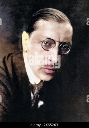 Strawinsky, Igor, 17.6.1882 - 6.4.1971, US-amerikanischer Komponist russischer Herkunft, Porträt, um 1930er Jahre, ZUSÄTZLICHE-RIGHTS-CLEARANCE-INFO-NOT-AVAILABLE Stockfoto