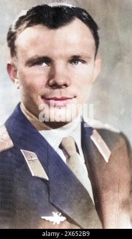 Gagarin, Juri, 9.3.1934 - 27.3,1968, sowjetischer Raumfahrer (Kosmonaut), Porträt, UM 1960, ADDITIONAL-RIGHTS-CLEARANCE-INFO-NOT-AVAILABLE Stockfoto