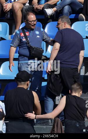 Neapel, Italien. Mai 2024. Während des Fußballspiels der Serie A zwischen Neapel und Bologna im Diego Armando Maradona Stadium in Neapel, Süditalien - Samstag, den 11. Mai 2024. Sport - Fußball . (Foto: Alessandro Garofalo/Lapresse) Credit: LaPresse/Alamy Live News Stockfoto