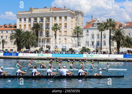 Split, Kroatien. Mai 2024. Die 22. Internationale Ruderregatta Sveti Duje (St. Duje) findet am 12. Juli in Split, Kroatien, statt. Mai 2024. Foto: Ivana Ivanovic/PIXSELL Credit: Pixsell/Alamy Live News Stockfoto