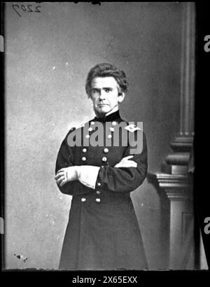 Porträt von Brig. General Ormsby M. Mitchel, Offizier der Bundeswehr, Bürgerkriegsfotos 1861-1865 Stockfoto