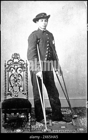 Porträt von P. Charles Mitchel, Company D, 107th New York Volunteers, USA, Civil war Photographs 1861-1865 Stockfoto