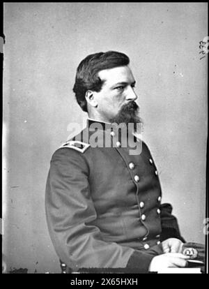 Porträt von Brig. General Alexander S. Webb, Offizier der Bundeswehr (Generalmajor vom 1. August 1864), Bürgerkriegsfotos 1861-1865 Stockfoto