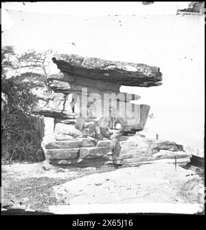 Chattanooga, Tenn., Umgebung. Schirm Rock am Lookout Mountain, Bürgerkriegsfotos 1861-1865 Stockfoto