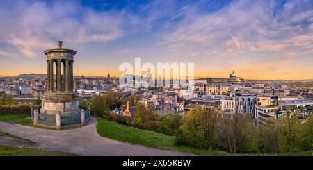 Panoramablick auf die Stadt Edinburgh, Schottland Stockfoto
