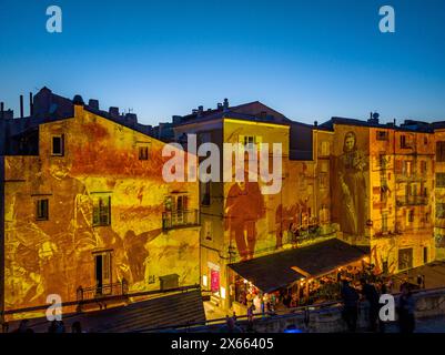 FRANKREICH, CORSE-DU-SUD(2A) BONIFACIO, FESTI LUMI Stockfoto