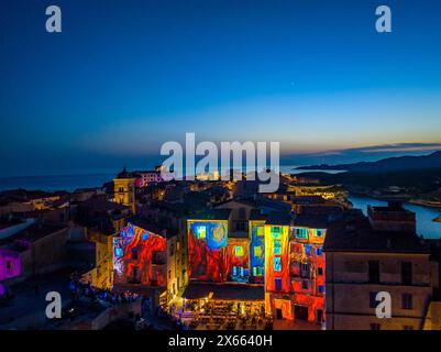 FRANKREICH, CORSE-DU-SUD(2A) BONIFACIO, FESTI LUMI Stockfoto