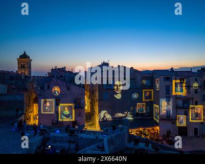 FRANKREICH, CORSE-DU-SUD(2A) BONIFACIO, FESTI LUMI Stockfoto