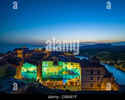 FRANKREICH, CORSE-DU-SUD(2A) BONIFACIO, FESTI LUMI Stockfoto