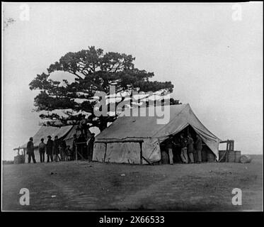 Bealeton, Virginia Sutlers Zelt im Hauptquartier der Armee des Potomac, Bürgerkriegsfotos 1861-1865 Stockfoto