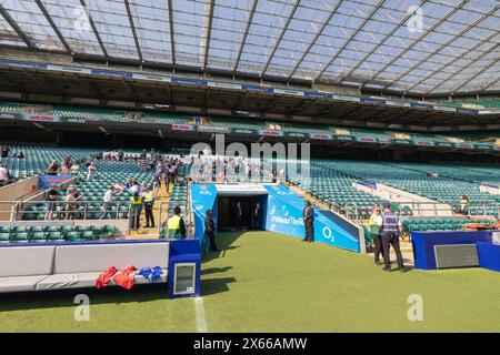 London, Großbritannien. Mai 2024. Twickenham, England, 12. Mai 2024: Allgemeine Ansicht im Stadion vor dem Papa Johns Community Cup Mens Counties 3 Championship​ Spiel zwischen Old Elthamians und Wigan im Twickenham Stadium (Promediapix/SPP) Credit: SPP Sport Press Photo. /Alamy Live News Stockfoto