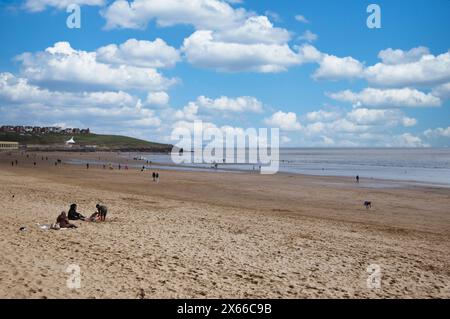 Whitmore Bay Beach auf Barry Island in Wales im Frühjahr Stockfoto