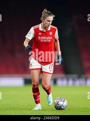 Aktenfoto vom 07.12.2022 von Arsenals Vivianne Miedema. Arsenal-Stürmerin Vivianne Miedema wird den Verein verlassen, wenn ihr Vertrag am Ende der Saison ausläuft. Ausgabedatum: Montag, 13. Mai 2024. Stockfoto