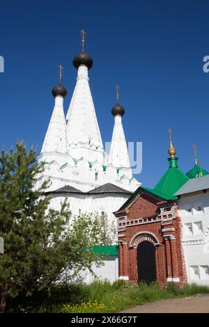 Kirche der Entschlafung der Gottesgebärerin, Alexey Kloster, Uglitsch, Goldener Ring, Jaroslawl oblast, Russland Stockfoto