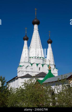 Kirche der Entschlafung der Gottesgebärerin, Alexey Kloster, Uglitsch, Goldener Ring, Jaroslawl oblast, Russland Stockfoto