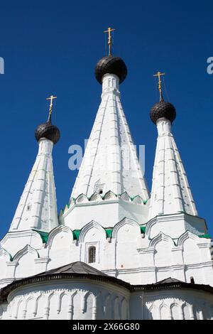 Kirche der Entschlafung der Gottesgebärerin, Alexey Kloster, Uglitsch, Goldener Ring, Jaroslawl oblast, Russland Stockfoto