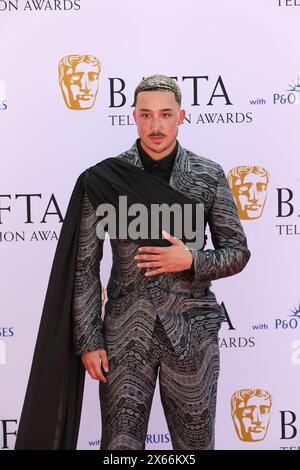 Kyron Hamilton nimmt an den BAFTA TV Awards mit P&O Cruises 2024 in der Royal Festival Hall in London Teil. Stockfoto