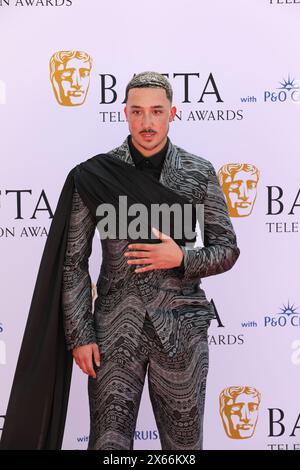 Kyron Hamilton nimmt an den BAFTA TV Awards mit P&O Cruises 2024 in der Royal Festival Hall in London Teil. Stockfoto