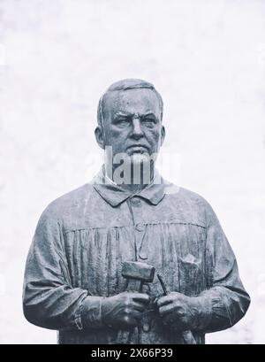 Bronzeskulptur des großen norwegischen Bildhauers Gustav Vigeland, Frogner Park, Vigeland Park, Oslo, Norwegen Stockfoto