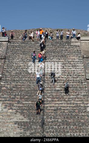 Pyramide des Mondes, archäologische Zone Teotihuacan, Bundesstaat Mexiko, Mexiko Stockfoto