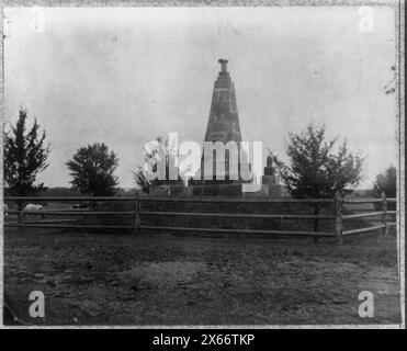 Denkmal auf dem Schlachtfeld des Bull Run, Fotos des Bürgerkriegs 1861-1865 Stockfoto