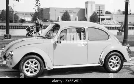 Vintage Volkswagen Käfer Geparkt Stockfoto