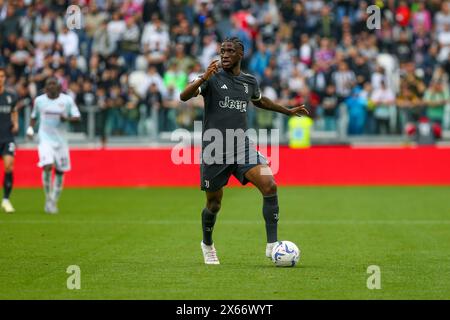 Samuel Iling Junior von Juventus FCbwährend des Spiels zwischen Juventus FC und US Salernitana am 12. Mai 2024 im Allianz Stadium in Turin, Italien. Stockfoto