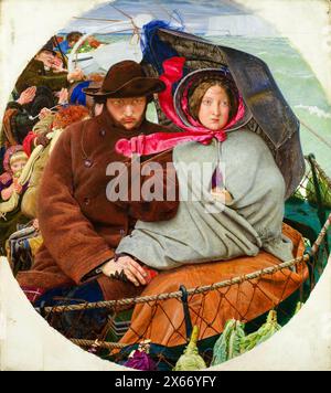 Ford Madox Brown, der letzte Englands, Ölgemälde auf Platte, 1852-1855 Stockfoto