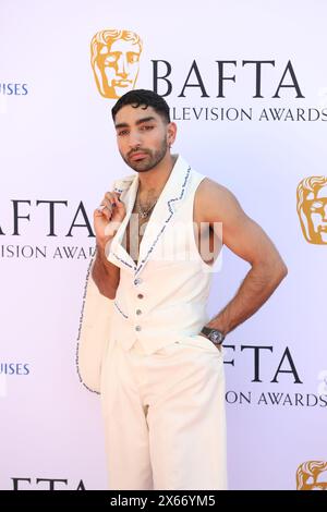 Mawaan Rizwan nimmt an den BAFTA TV Awards mit P&O Cruises 2024 in der Royal Festival Hall in London Teil. Stockfoto