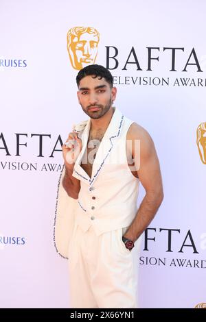 Mawaan Rizwan nimmt an den BAFTA TV Awards mit P&O Cruises 2024 in der Royal Festival Hall in London Teil. Stockfoto