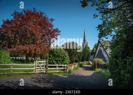 Thaxted Church Thaxted Essex England. Mai 2024 die Kirche St. Johannes des Täufers, unsere Lieben Frau und St. Laurence Stockfoto