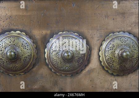 Dekoration einer der Eingangstüren der Blauen Moschee in Istanbul Stockfoto