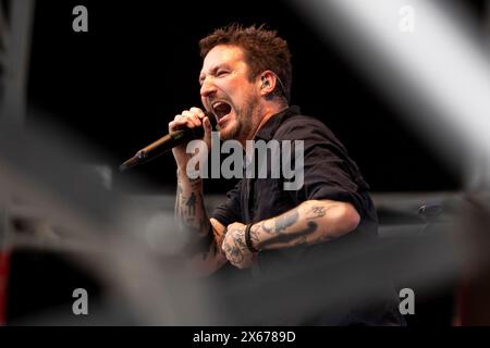 Mailand, Italien. Mai 2024. Frank Turner tritt am 12. Mai 2024 live im Carroponte in Mailand auf. (Foto: Mairo Cinquetti/NurPhoto) Credit: NurPhoto SRL/Alamy Live News Stockfoto