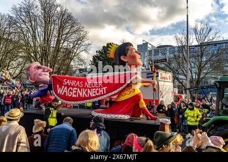 Rosenmontagsparade Karnevalsparade in Düsseldorf, Nordrhein-Westfalen, Deutschland, Europa Stockfoto