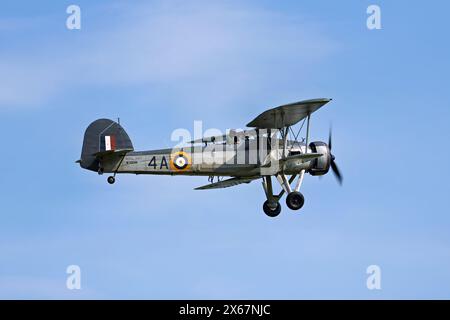 Fairey Swordfish Mk1 W5856 wird auf der Shuttleworth Collection Old Warden Best of British Air Show im Mai 2024 gezeigt Stockfoto