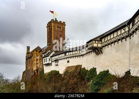 Wartburg, UNESCO-Weltkulturerbe in Eisenach, Thüringen, Deutschland Stockfoto