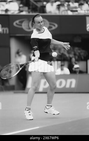 Martina Hingis bei den Lipton Tennis Championships 1999 Stockfoto