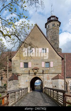 Schloss Altenburg in Bamberg im Frühling, Europa, Deutschland, Franken, Bayern, Bamberg Stockfoto