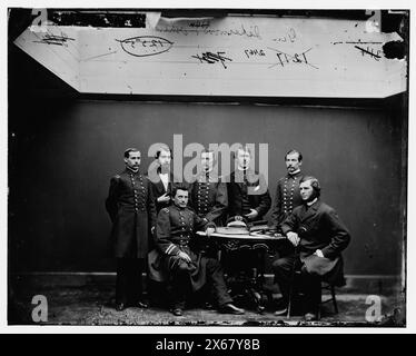 Ingenieur-in-Chief B.F. Isherwood and Staff, U.S.N., Civil war Photographs 1861-1865 Stockfoto